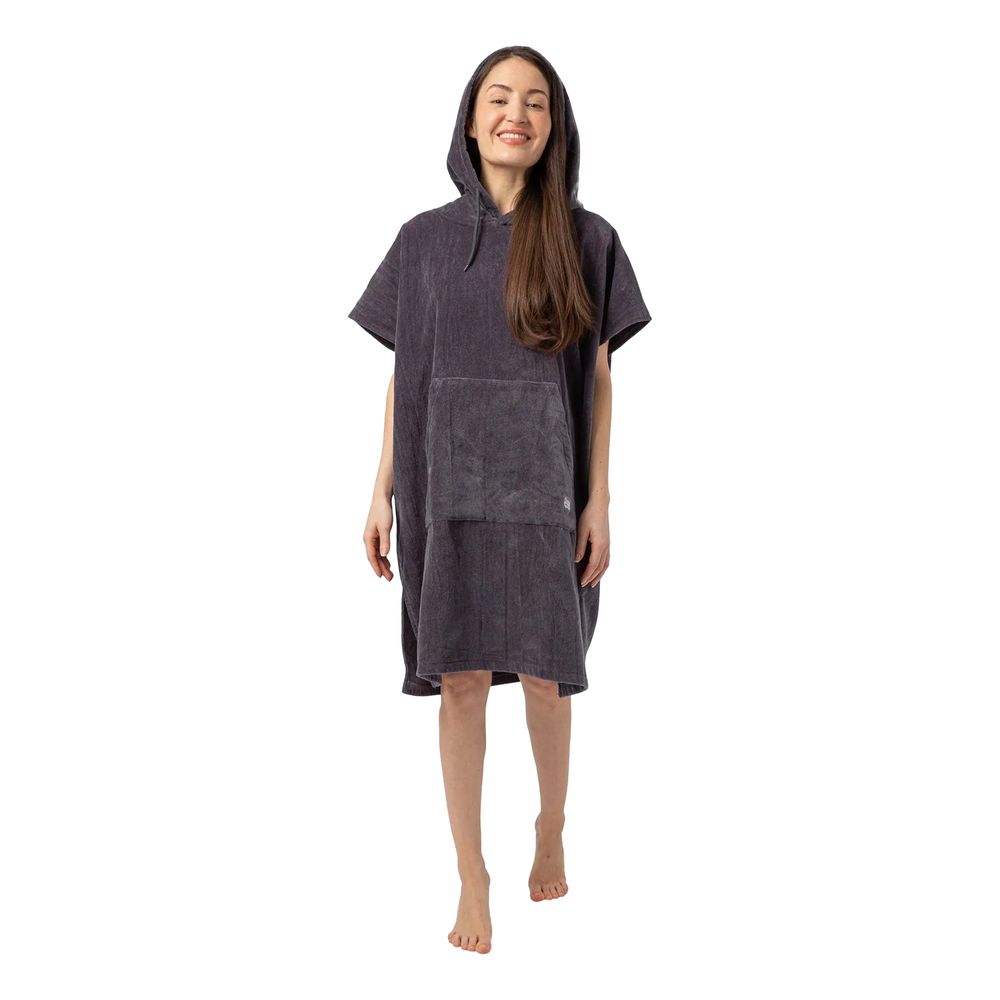 Håndkle Poncho Grå