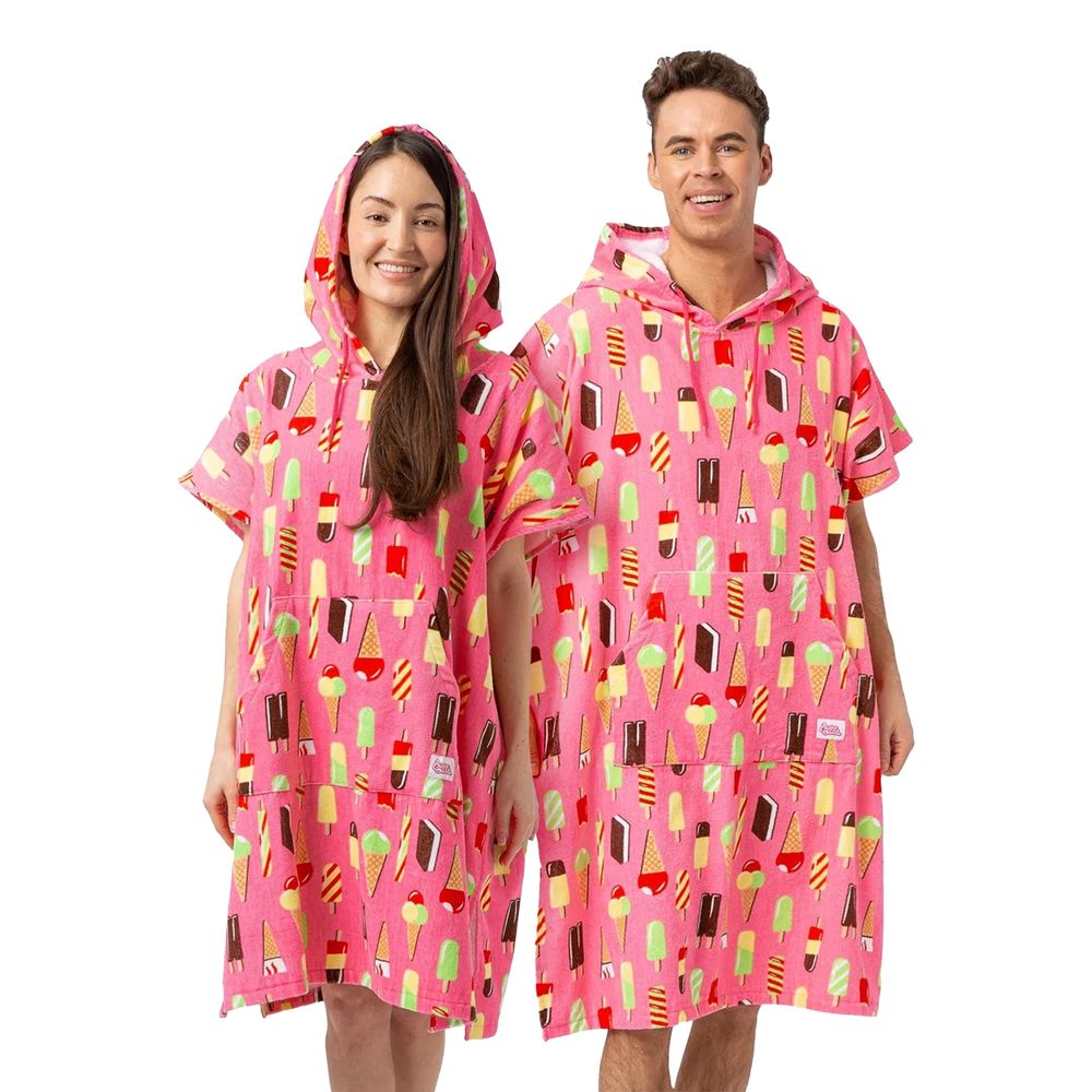 Handduks Poncho Isglass Rosa