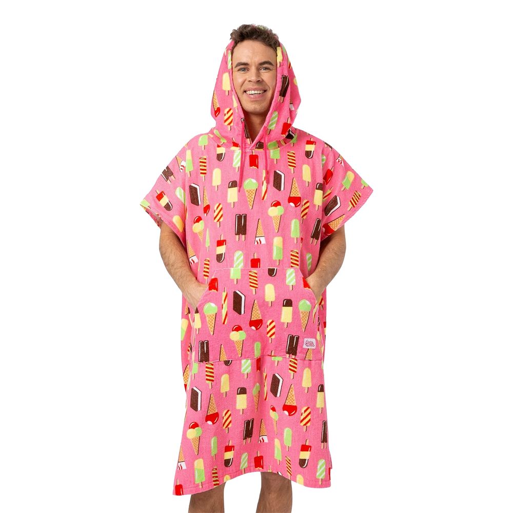 Handduks Poncho Isglass Rosa