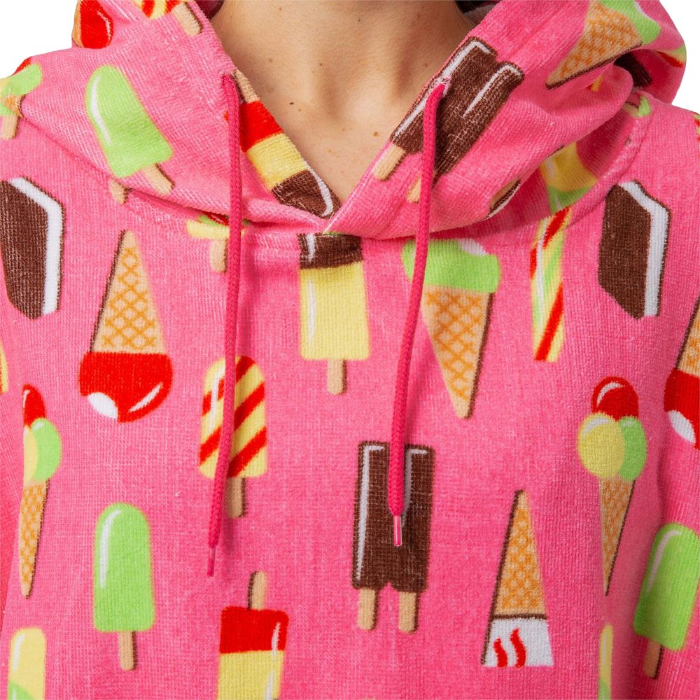 Handduks Poncho Isglass Rosa