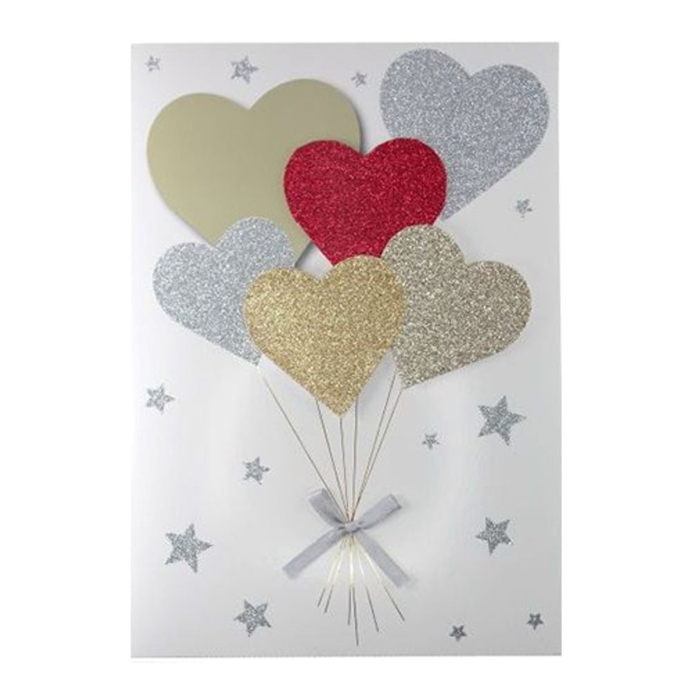 Onnittelukortti Hearts