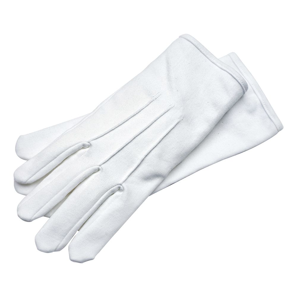 Handsker Hvide Ribbede Deluxe