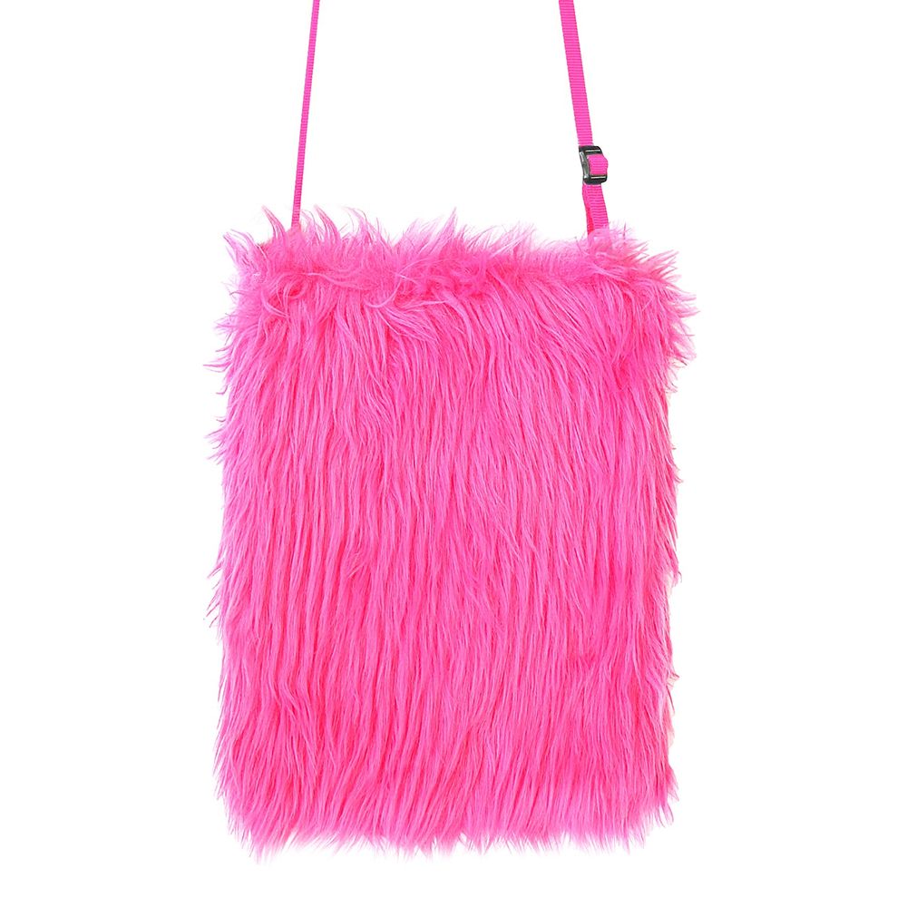 Håndtaske Fluffy Neon Lyserød