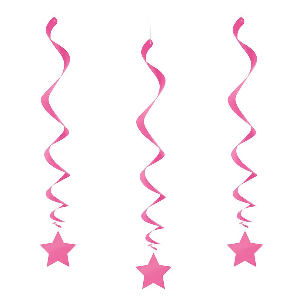 Hängande Dekoration Stjärnor Rosa