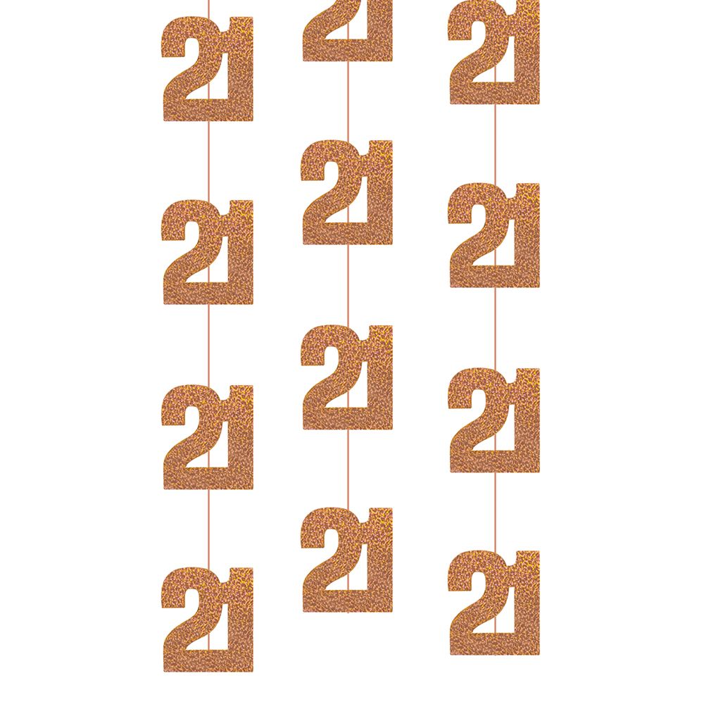Hængende Dekorationer 21 Rosaguld