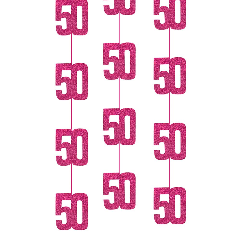 Hængende Dekorationer 50 Lyserød