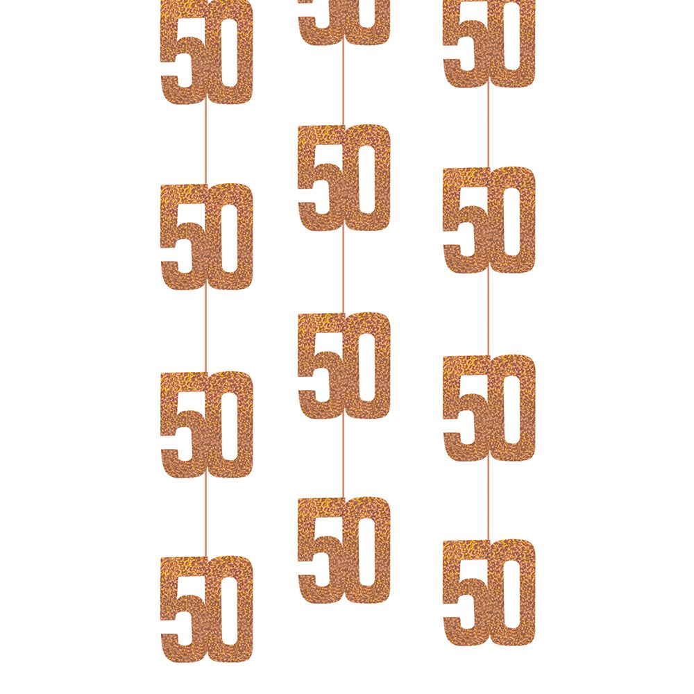 Hængende Dekorationer 50 Rosaguld