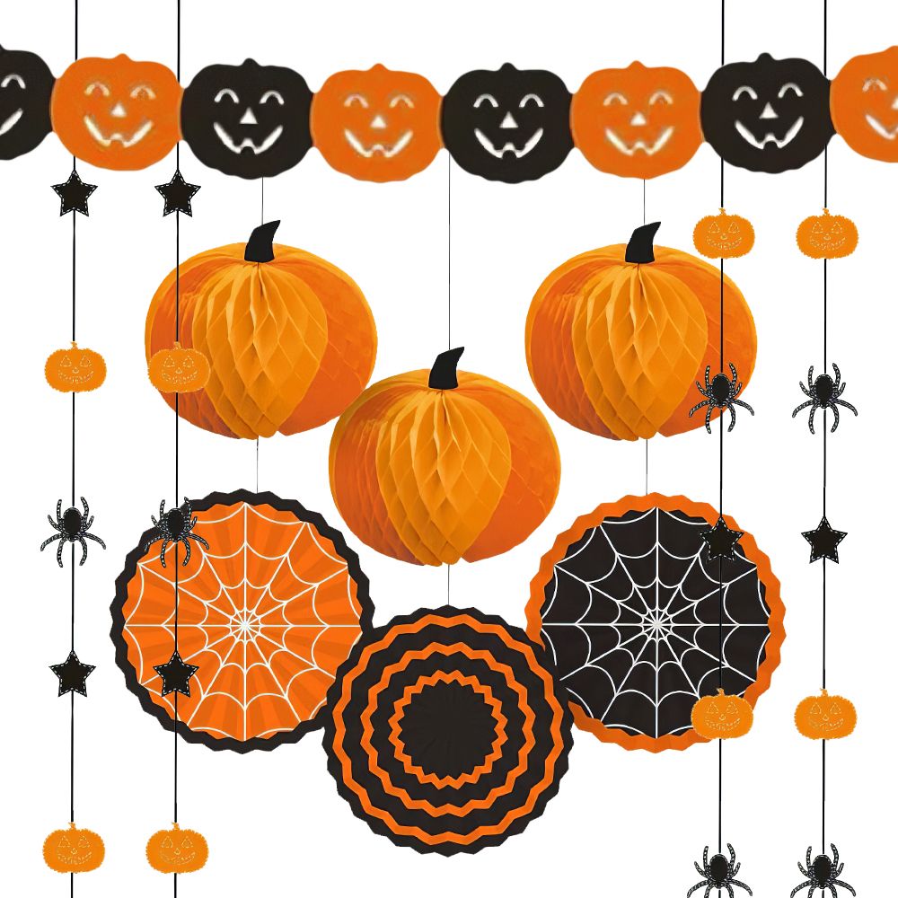 Hängande Pumpor Halloween Dekoration