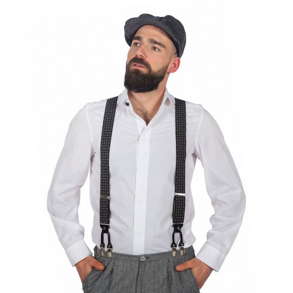 Hängslen Rockabilly Svart
