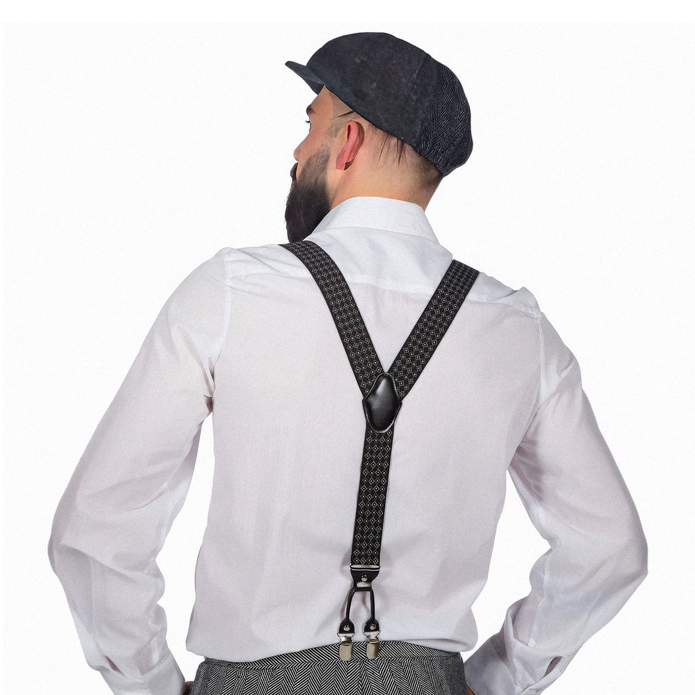 Hängslen Rockabilly Svart
