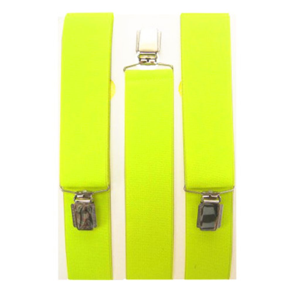 Hängslen UV Neon Gul