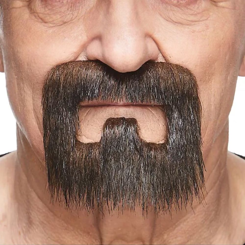Håndværker Moustache Brun
