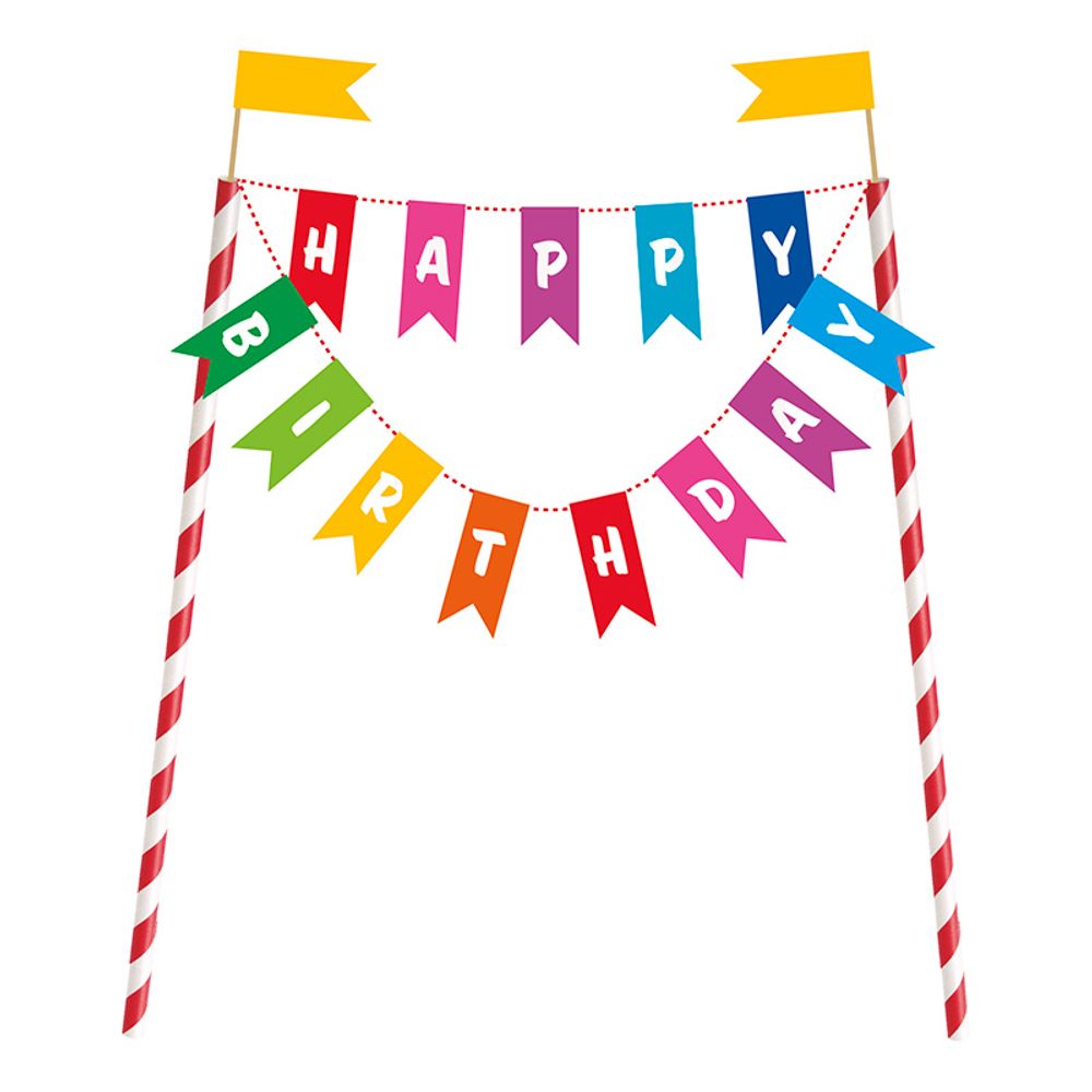 Happy Birthday Kakepynt