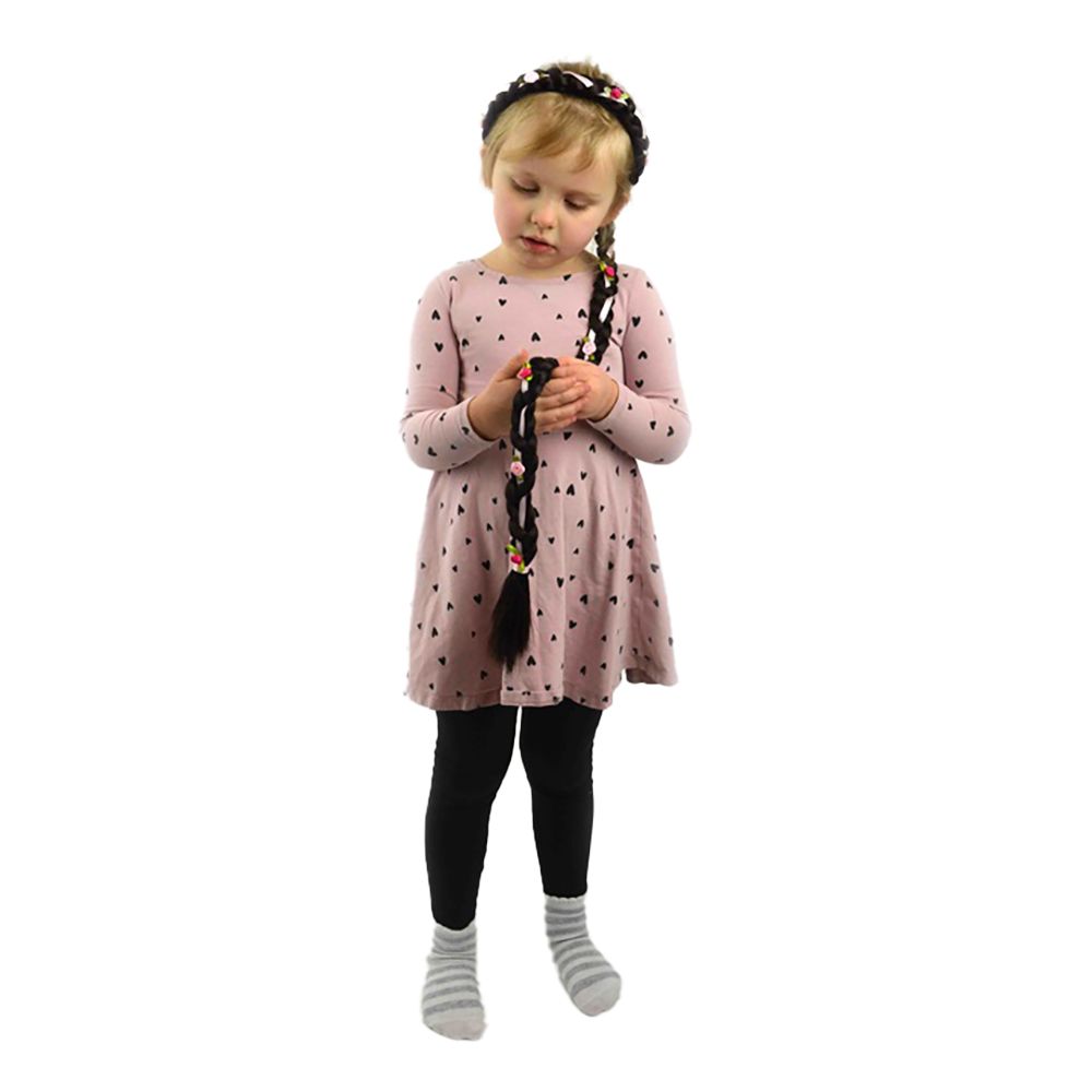 Hårflette for Barn Deluxe Brunette