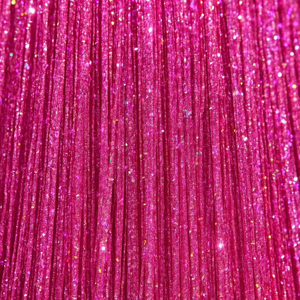 Hårforlængelse Glitter Lyserød