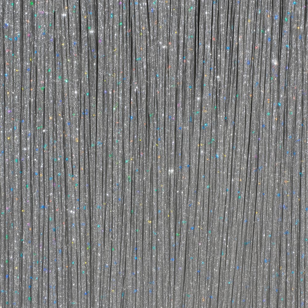 Hårforlængelse Glitter Sølv