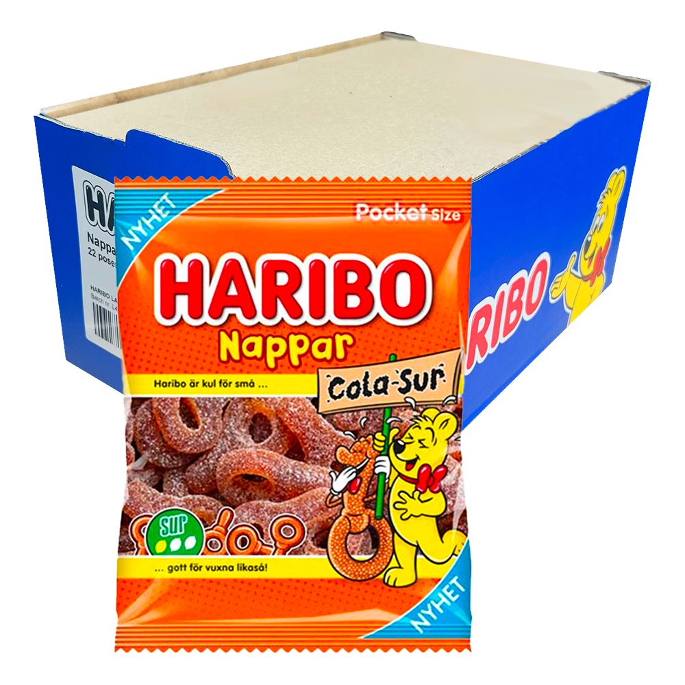 Haribo Colanappar Sur Storpakning