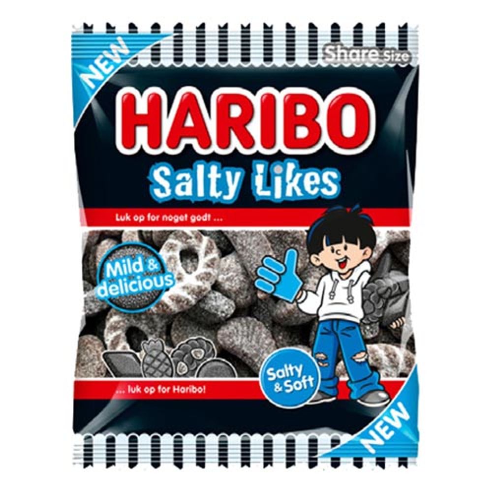 Haribo Salty Likes Pose