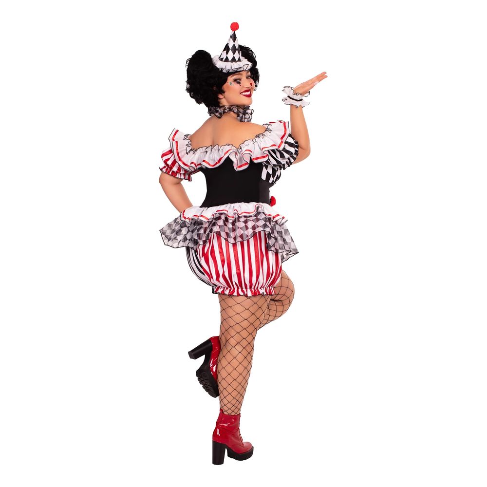 Harlequin Clown Deluxe Maskeraddräkt
