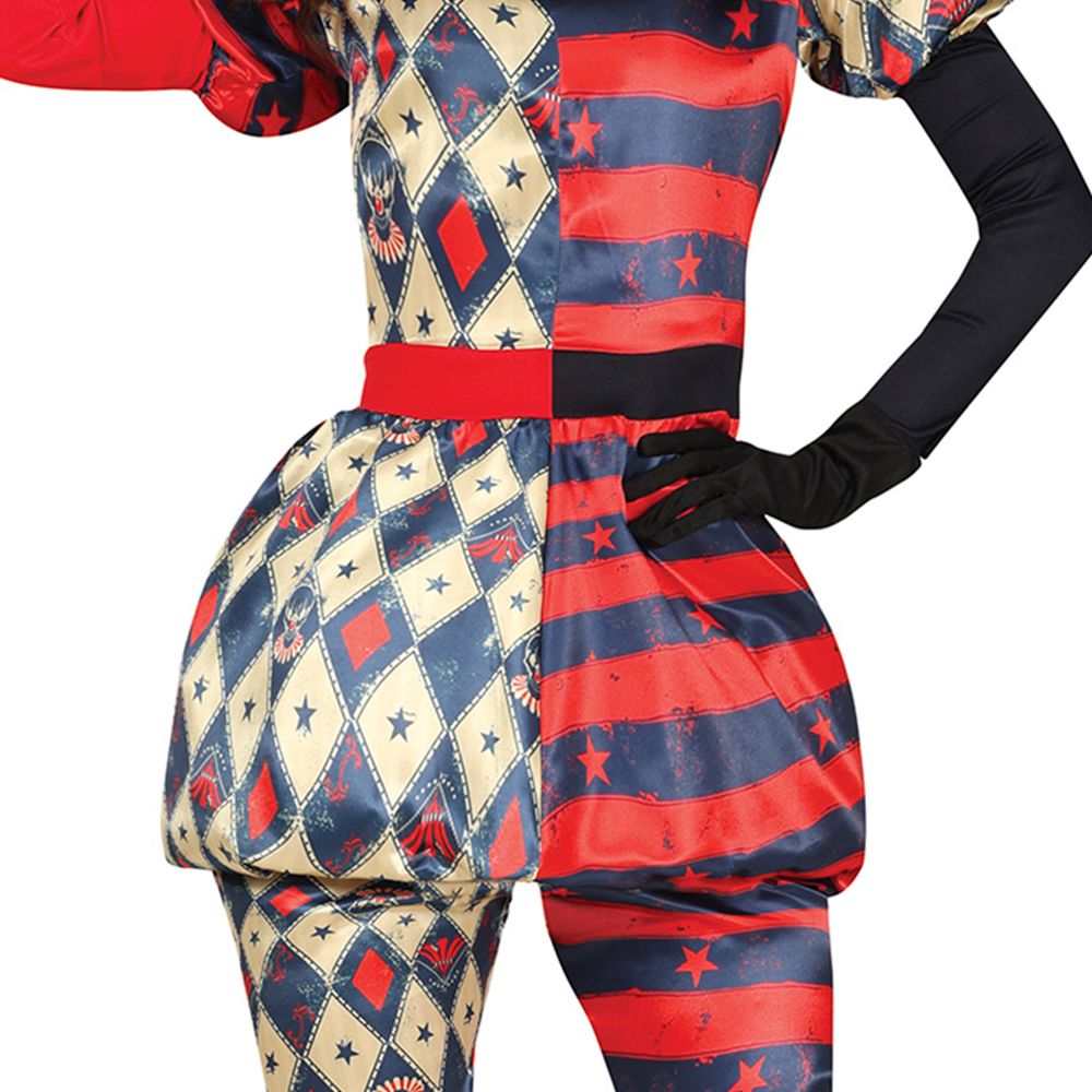 Harlequin Gycklare Dame Kostume