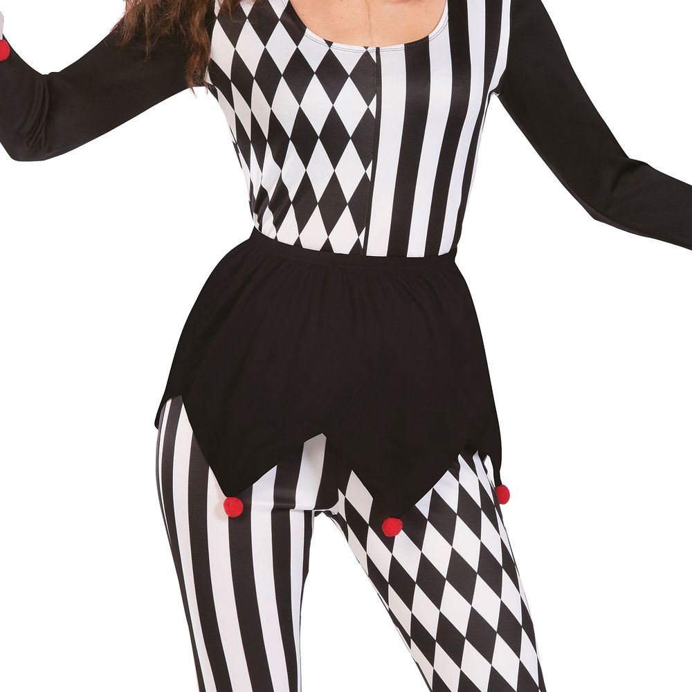 Harlequin Gycklare Maskeraddräkt