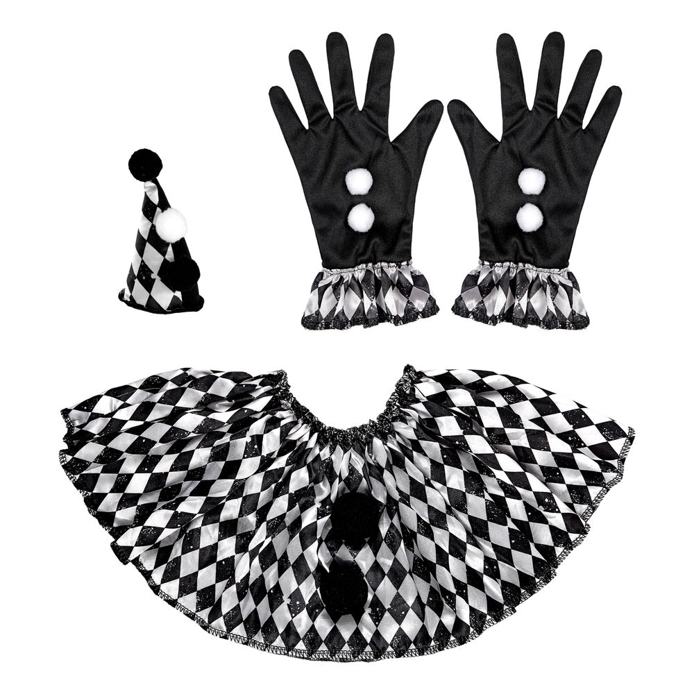 Harlekin Sort/Hvid Tilbehørssæt