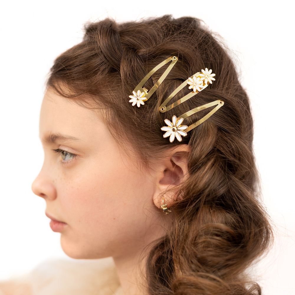 Hårspännen Guld Daisy