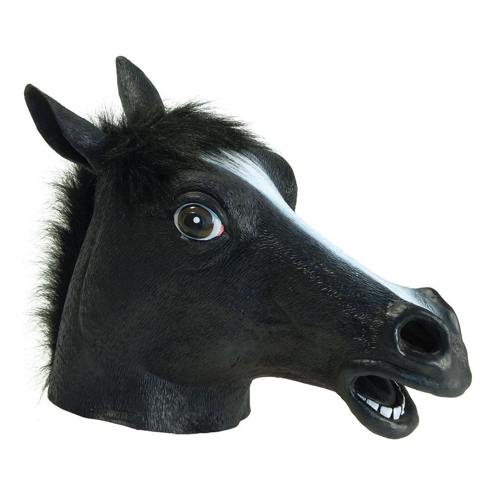 Hestemaske Sort