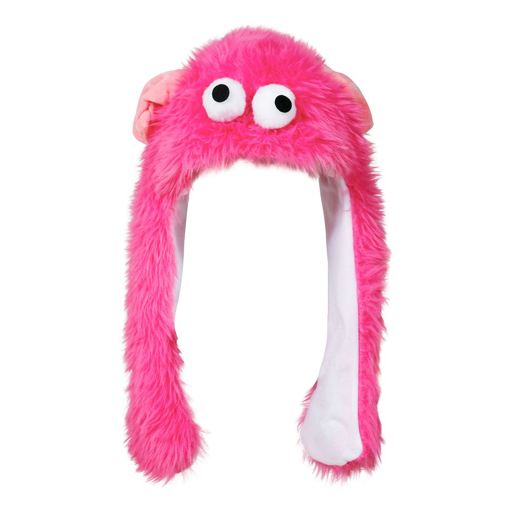 Hattu Fluffy Monster Vaaleanpunainen