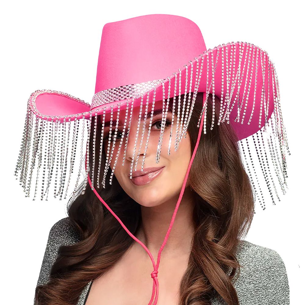 Cowboyhat Showgirl Lyserød