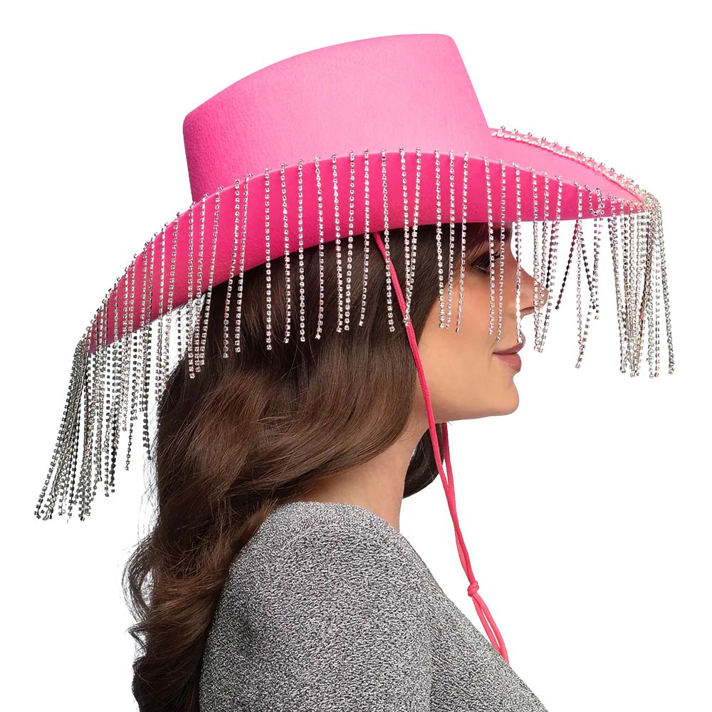 Cowboyhat Showgirl Lyserød