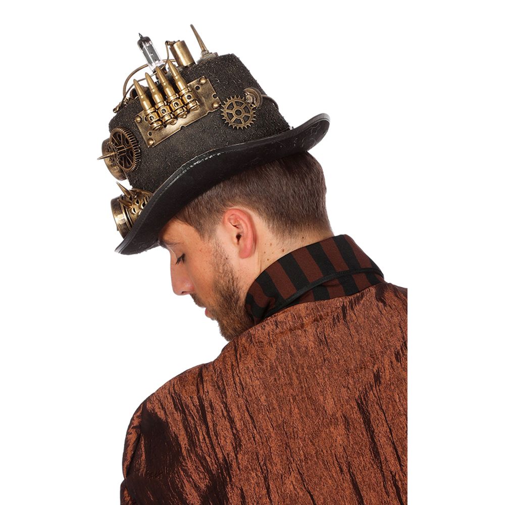Hatt Steampunk med Belysning Deluxe