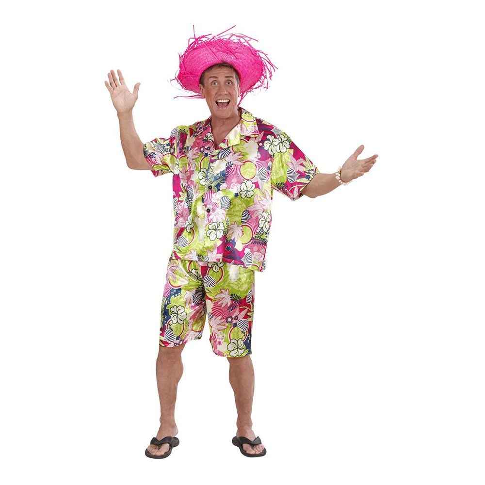 Hawaii Fyr Lyserød Kostume