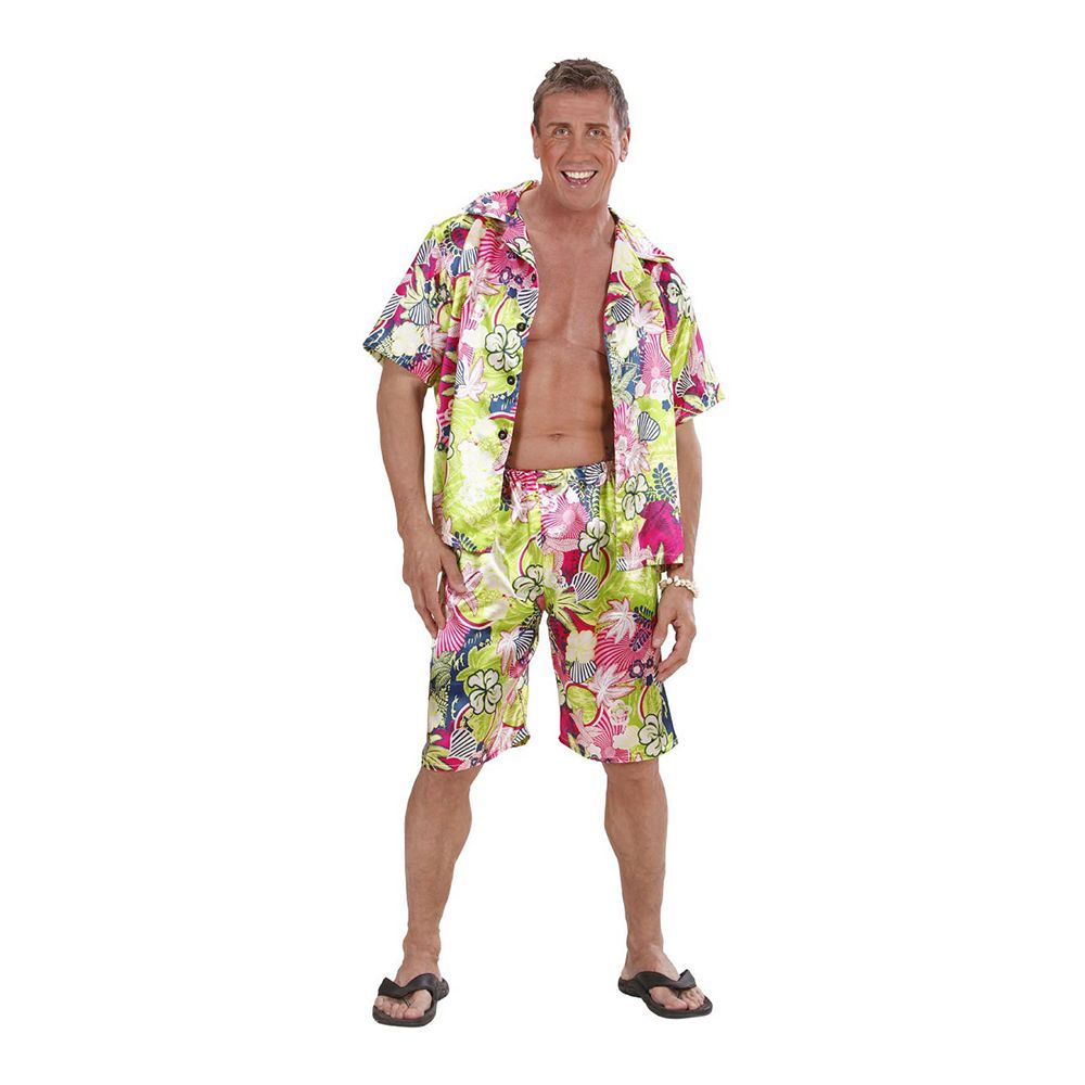 Hawaii Fyr Lyserød Kostume
