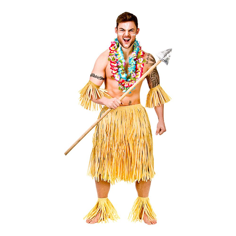 Hawaii Krigare Set Maskeraddräkt
