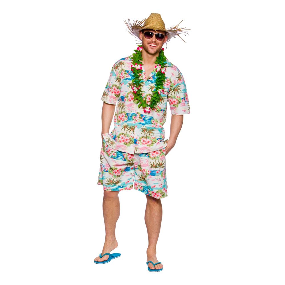 Hawaii Partygutt Rosa Drakt