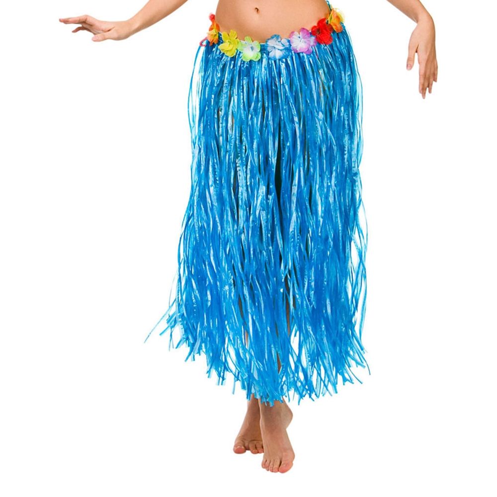Hawaiinederdel Blå