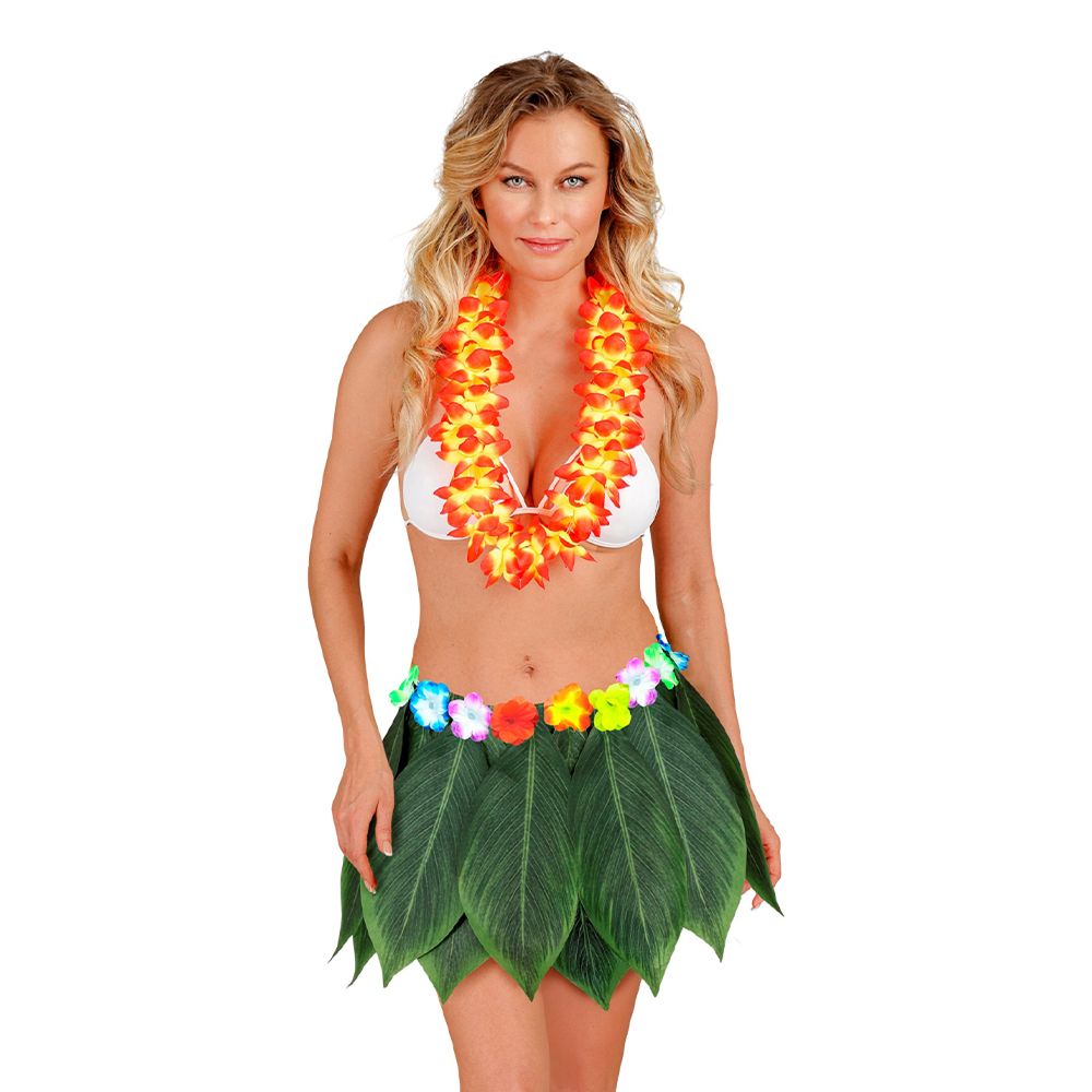 Hawaiinederdel Blade & Blomster