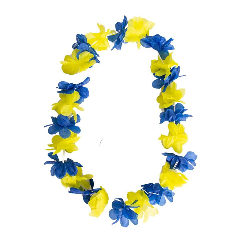 Hawaiikrans Blå/Gul