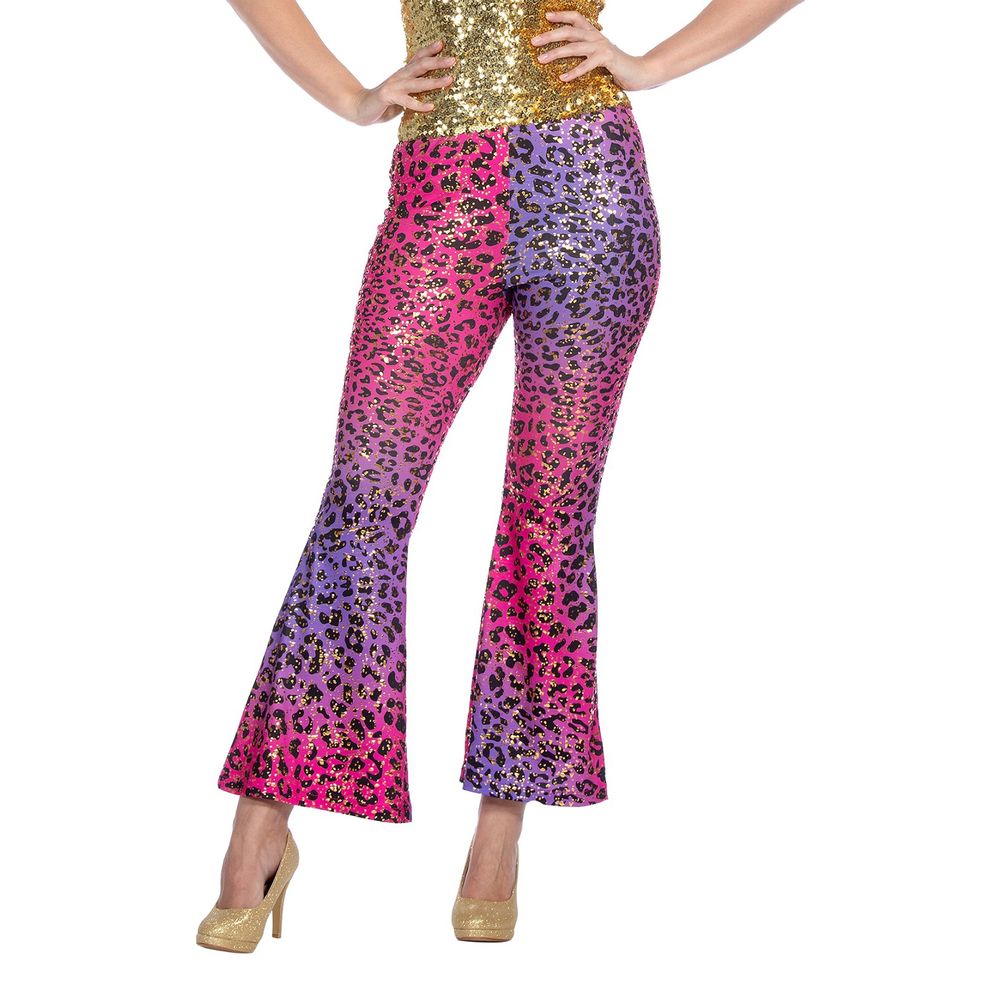 Hippie Byxor Leopard Rosa/Lila Sparkle