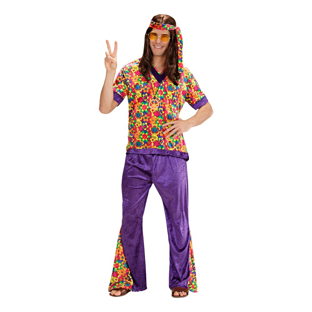 Hippie Dude Lilla Kostume