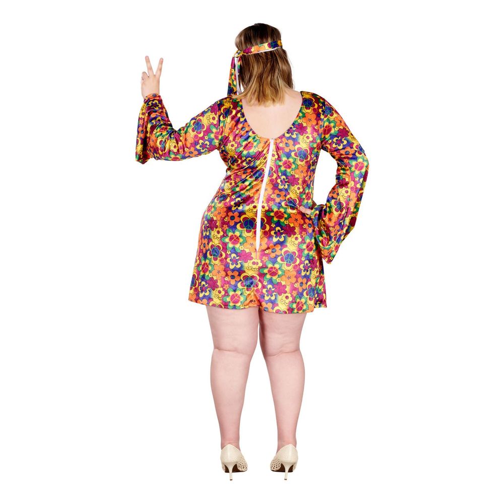 Hippie Plus-size Maskeraddräkt