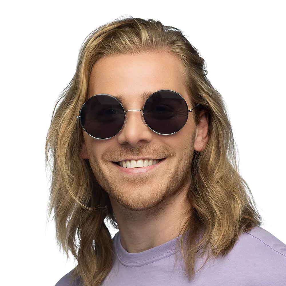 Hippiebriller Store Grå