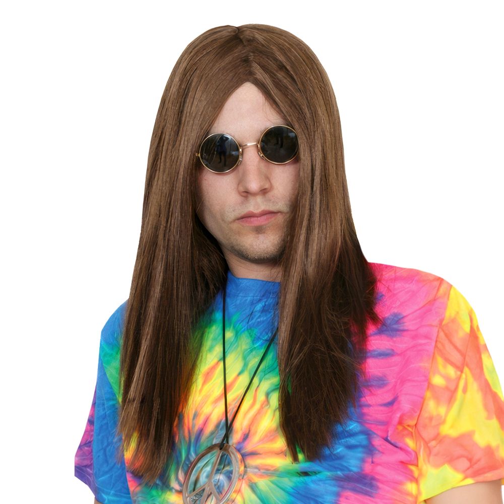 Hippieparykk Brun