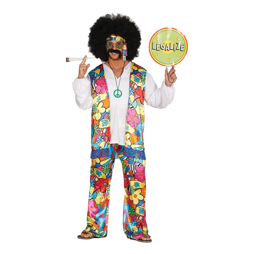 Hippy Rainbow Maskeraddräkt