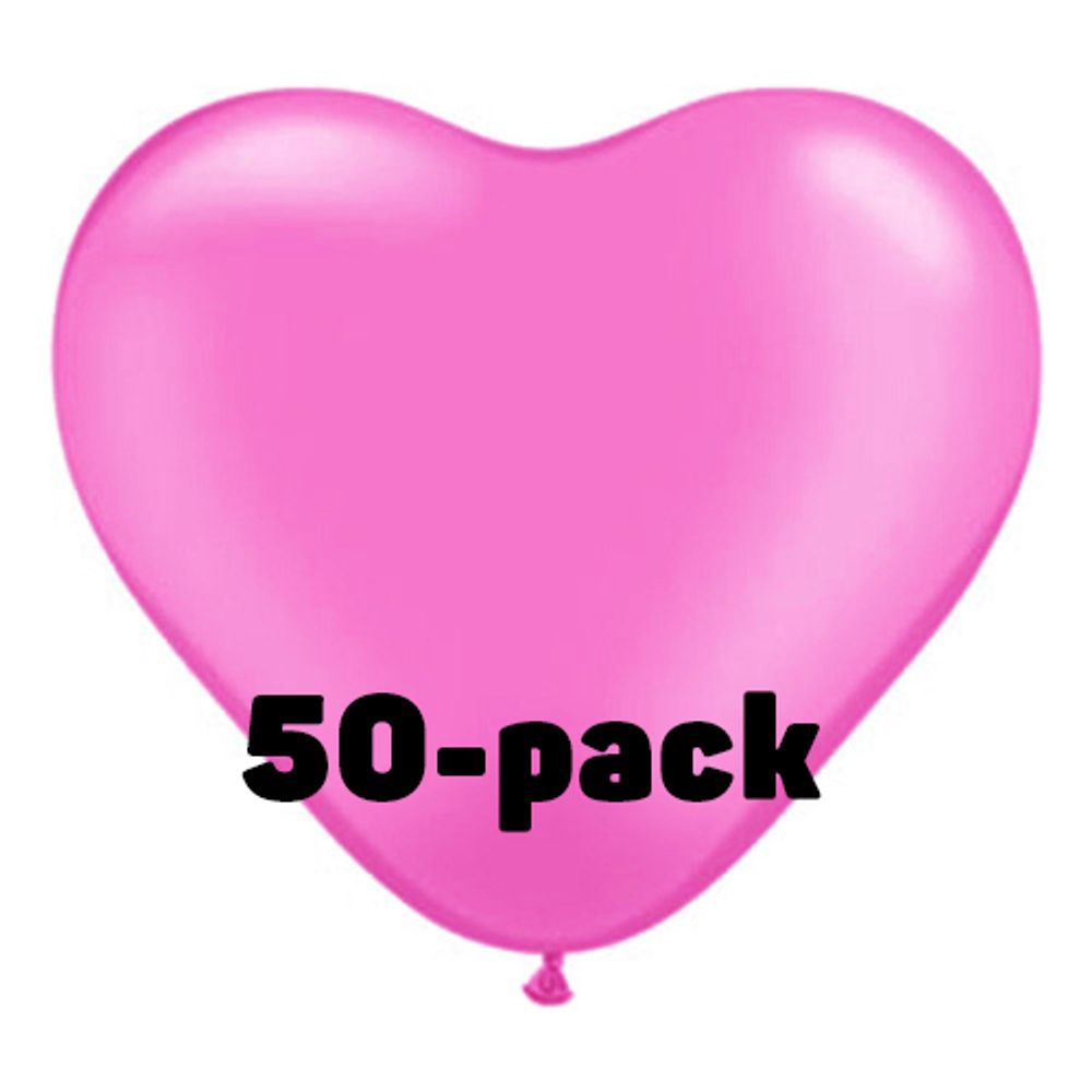 Hjerteballonger Rosa