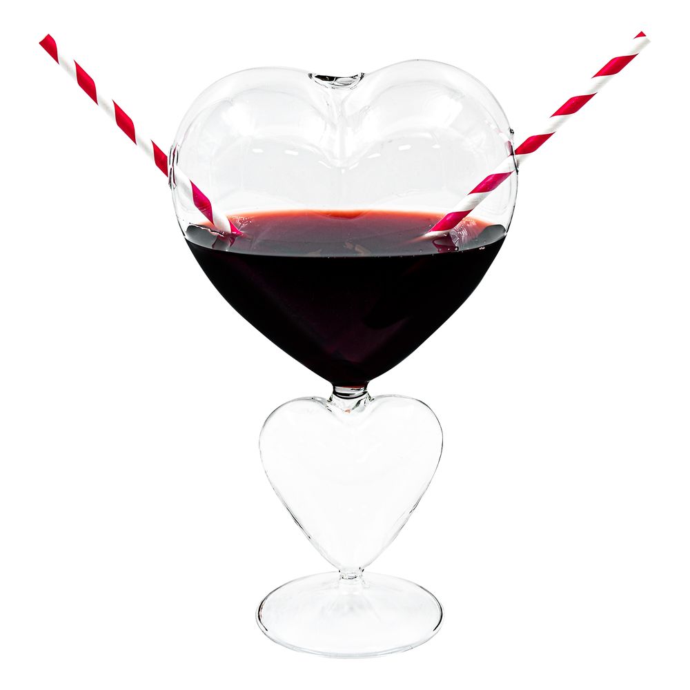 Hjerteformet Glas