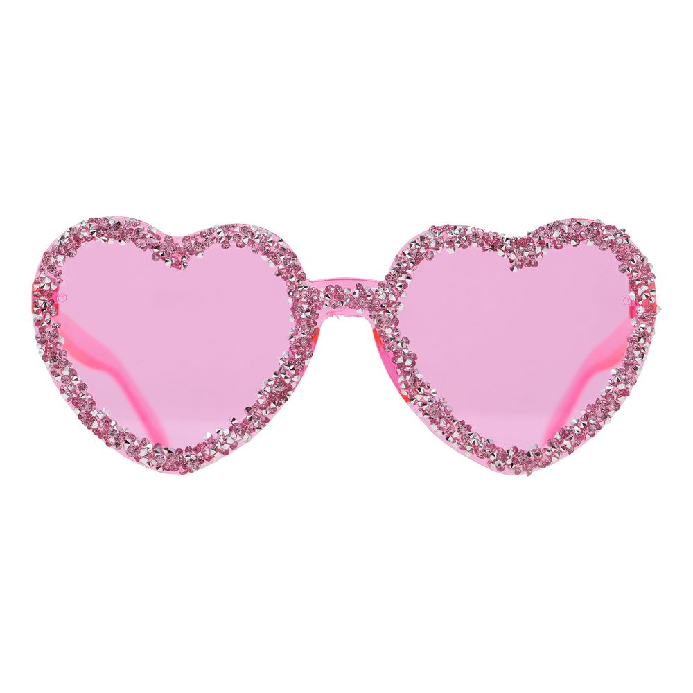 Hjertebriller Rosa med Strass
