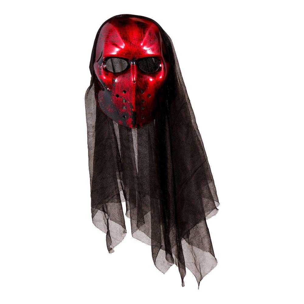 Hockeymaske med hætte