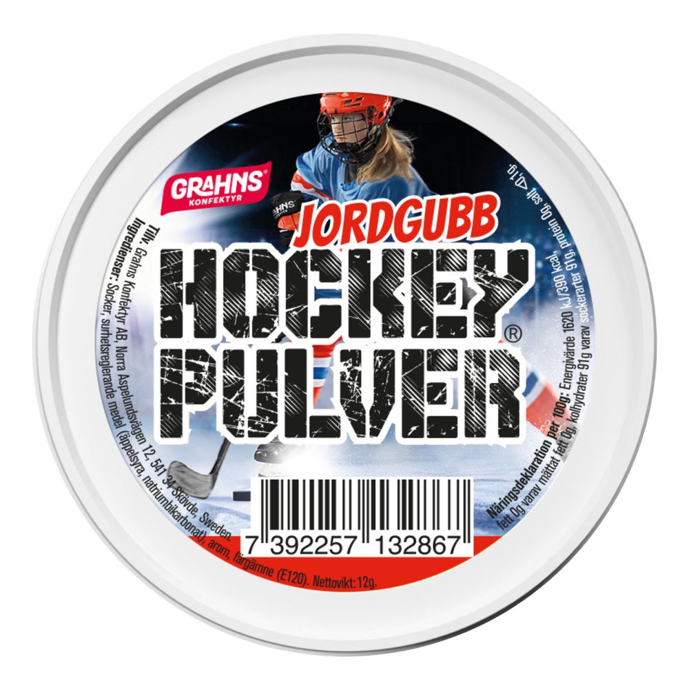 Hockeypulver Jordbær Storpak